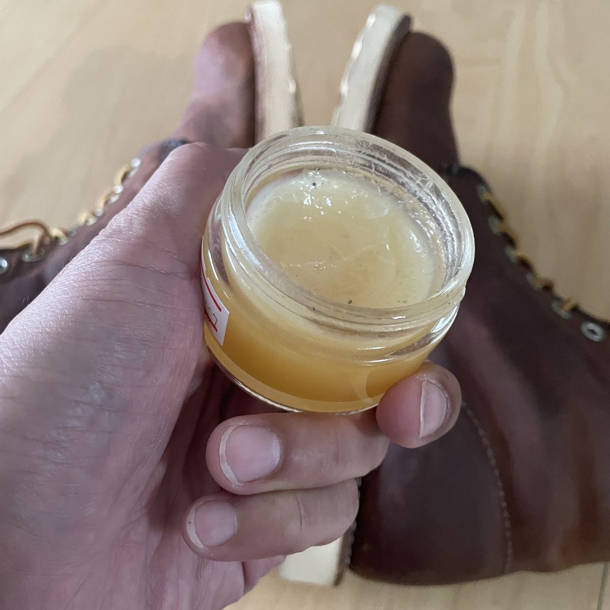 JEWEL JEWEL Mink Oil 50ml + แปรงขัดหนังด้ามไม้ 1 อัน รูปที่ 6