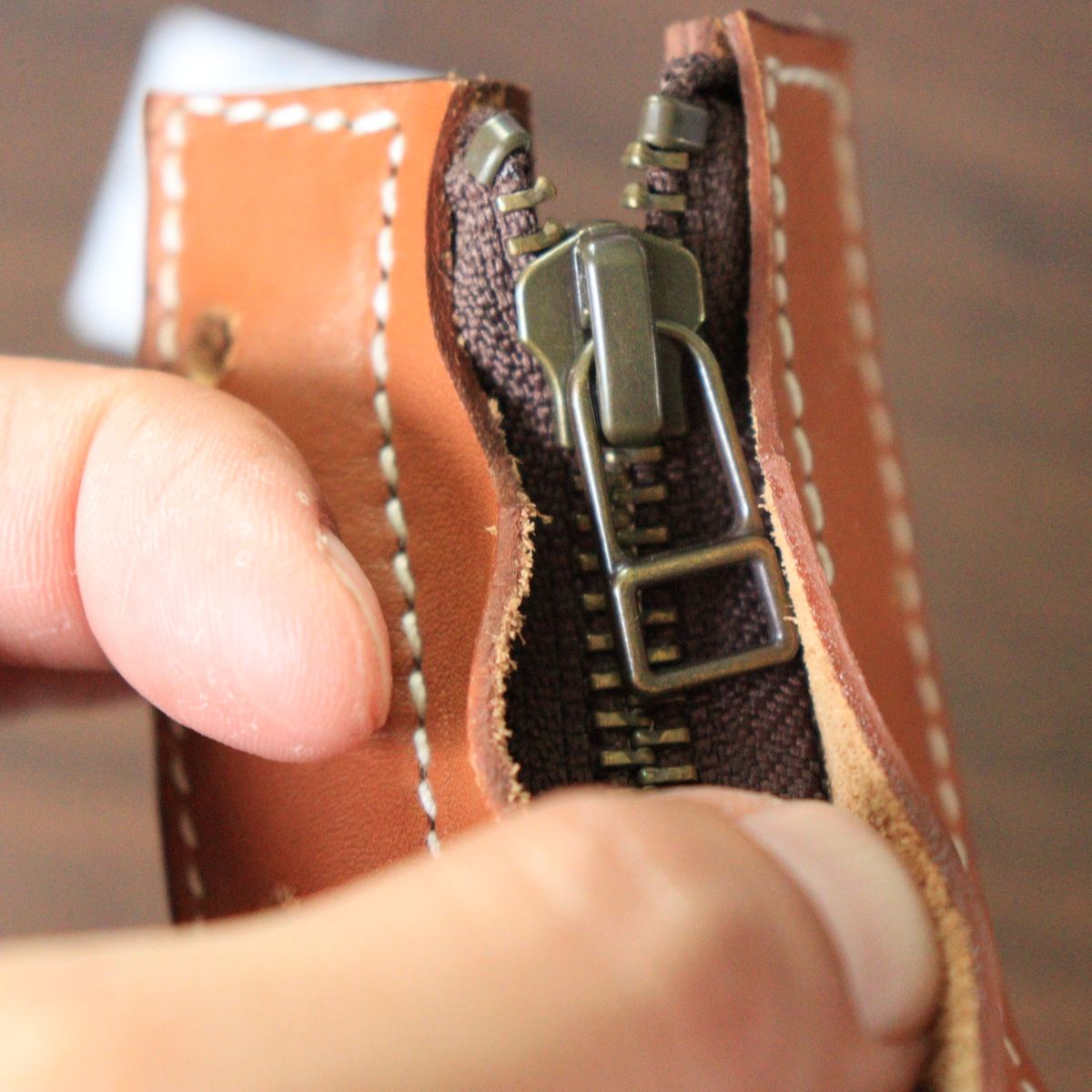Unbranded Boot Zipper Insert หนังแท้ รูปที่ 4